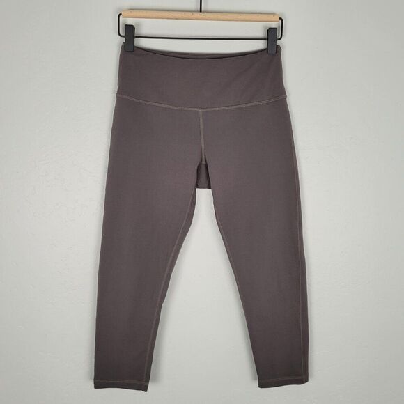 Prana Cropped Capri Leggings Inseam 20 In Gray Taupe Size S - Picture 1 of 10